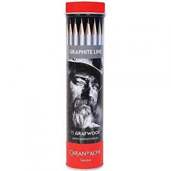 Caran d-Ache Graphite Line Negro, Gris 15pieza