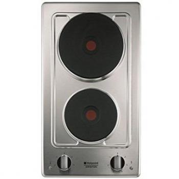 Placa Eléctrica Integrada Hotpoint DK 02 (IX) /HA de Acero Inoxidable con 2 Fuegos de 30 cm