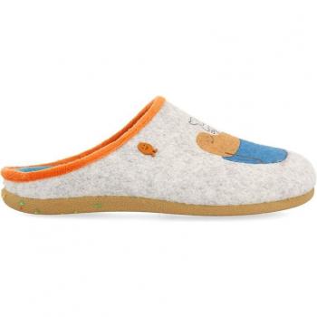 Zapatillas de casa abiertas de mujer tipo babucha con material reciclado