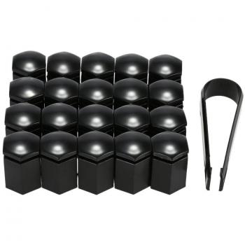 KKmoon Conjunto 20Pcs 17mm Tuerca Perno Plástico Cubiertas Tapas de Rueda para Vauxhall Coche