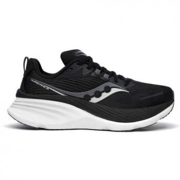 Saucony Hurricane 24 Wide Stability Running Shoes for Men - Black - Size 10