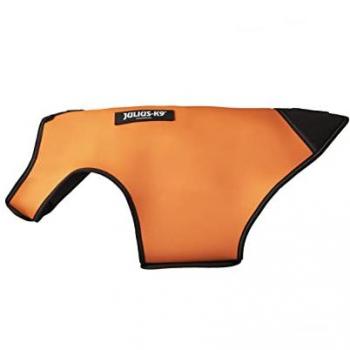 Chaqueta Neopreno IDC Julius-K9 para Perros - Protección Efectiva en Climas Fríos, Talla XL, Naranja UV