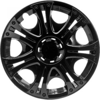 ALBRECHT automotive 49216 Tapacubos Aruba 16 pulgadas, 4 Unidades, Negro Plus