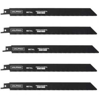 Hoja Sierra Sable Universal para Metales 228 mm, 18 Tpi, 5 Piezas - Para Hierro, Aluminio, Cobre y Plástico