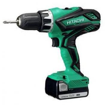 Hitachi DV14DJL - Taladro Percutor-Atornillador 14,4V con 2 Baterías de Litio Deslizantes de 1,5Ah y Maletín