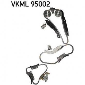 Juego de cadena de distribución SKF VKML 95002 - Incluye cadena de distribución, piñones y tensores para un rendimiento óptimo del motor, diseñado para vehículos específicos, fabricado con materiales de alta calidad para garantizar durabilidad y fi