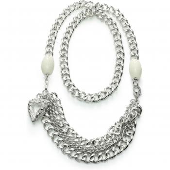 Collar Folli Follie Mujer 4N0F047W - Plateado, 70 Cm