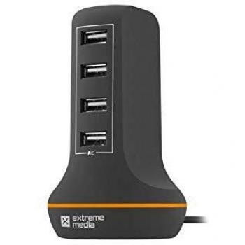Cargador NATEC Tower 4XUSB 5V 6A 230V