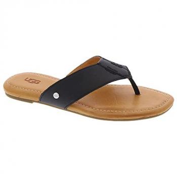 Sandalias UGG W Carey Flip negras para mujer - Talla 36