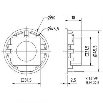 Visaton - K 50 WP - Altavoces de 2 W