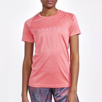 Craft Women's Core Essence Logo Pink Short Sleeve T-shirt