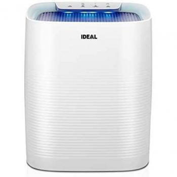 IDEAL - Purificador de aire AP35 hasta 45 m² con filtro HEPA y filtro de olores, CADR 330 m³/h contra polvo fino, polen, alérgenos, bacterias, esporas de moho, humo de cigarrillos, olores