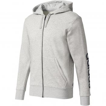adidas ESS Lin FZ Ft Sudadera, Hombre, Gris, L