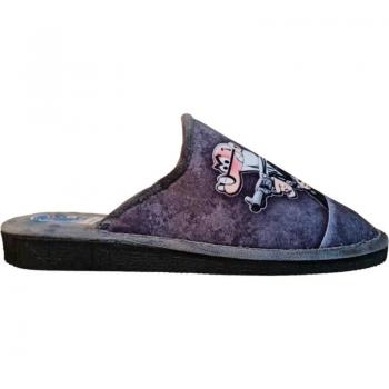 Zapatilla de casa de hombre marca Rbernal modelo Talo, color gris
