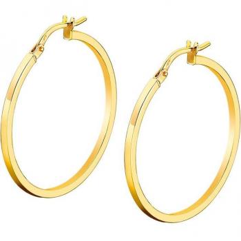 Pendientes Time Road OS00010 Oro Mujer con Detalles en Acabado Brillante