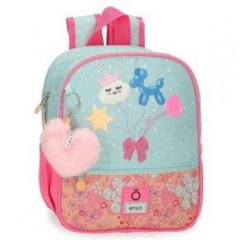 Mochila preescolar Enso Ballons 25 cm turquesa
