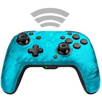 Mando inalámbrico de audio Faceoff Deluxe+ PDP para Switch en camuflaje Azul
