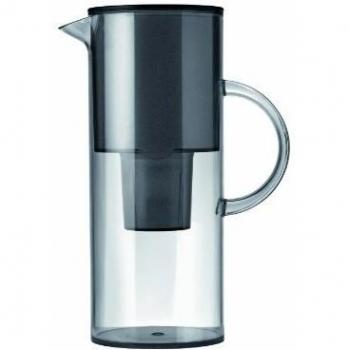 Stelton EM77 jarra de agua con filtro - Compatible con los cartuchos de filtro Brita - Jarra de agua de diseño moderno - Reduce el cloro, la cal, la dureza de los carbonatos y las impurezas - 1,5 litros, tintado