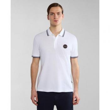 Polo Napapijri E-Macas Blanco Para Hombre