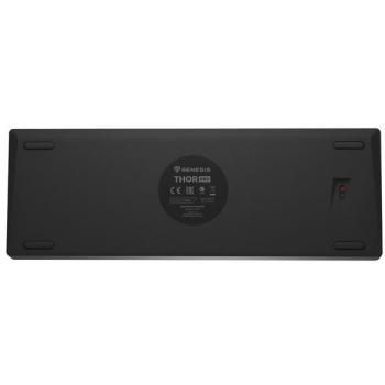 Teclado Mecánico Inalámbrico Gaming Genesis Thor 660 G2 RGB Gateron Brown Negro