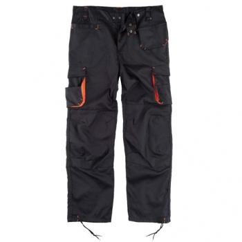 PANTALÓN MULTIB.WF1619 NEGRO/NARANJA TALLA 48