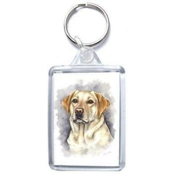 Labrador de oro perro llavero - Made in UK, de la pintura original de la acuarela