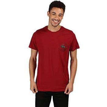 Regatta Cline IV-Camiseta con Estampado Gráfico Ligera Y De Manga Corta T-Shirts/Polos/Vests, Hombre, Delhi Red, XXXL