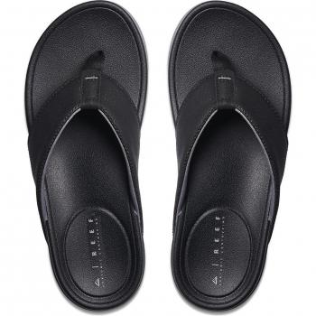 Chanclas Reef Cushion Bonzer para Hombre en Color Negro y Suela de Goma Gum