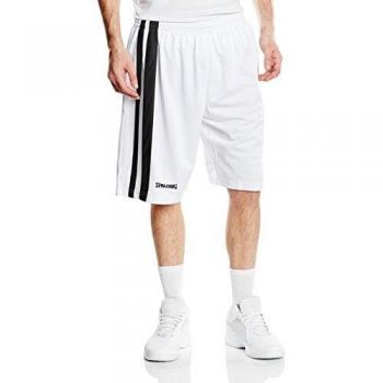 Spalding Bekleidung Teamsport MVP Shorts - Pantalones cortos de baloncesto para hombre, color blanco/negro, talla XXL