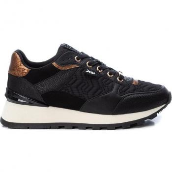 Zapatilla Mujer Xti Textil Acolchado Efecto Charol Cordones Regulables Suela Goma Certificado Vegano
