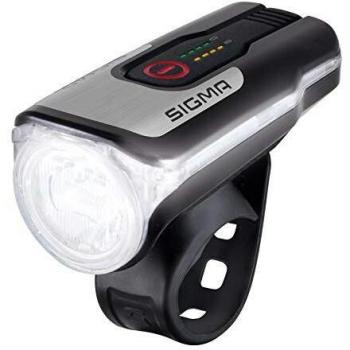 Sigma Sport - Aura 80 | LED bicycle light 80 lux | Battery-operated front light approved for road traffic in Germany