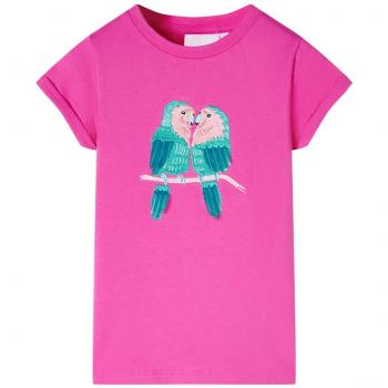 Camiseta infantil rosa oscuro 116