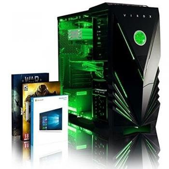 VIBOX Warrior 4LW Gaming PC - 4,1GHz AMD FX 6-Core CPU, RX 460 GPU, Extremo, Ordenador de sobremesa para oficina Gaming paquete con juegos 2