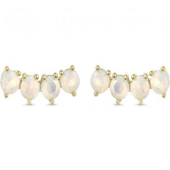 Pendientes Itemporality SEA-219-334-UU con ópalos blancos