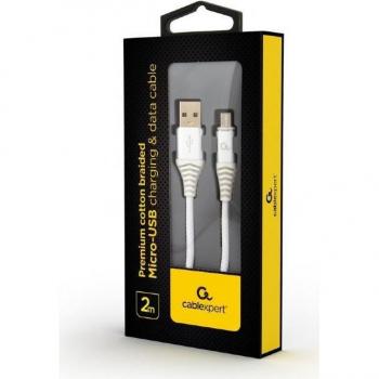 Cable USB 2.0 USB A Micro-USB B Blanco