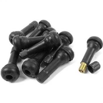 tuqiang® coche vehículo negro tapa de plástico de goma de válvula de rueda Set 4 pcs TR413