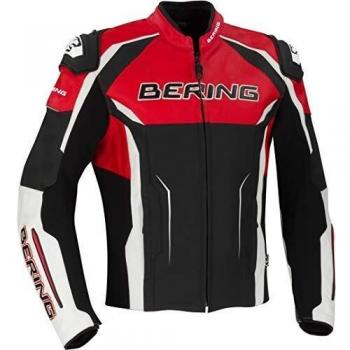 BERING Chaqueta moto DRAXT-R Negro/Blanco/Rojo, Negro/Blanco/Rojo, XXL