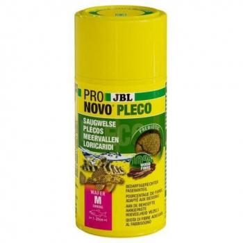 JBL ProNovo Pleco Wafer M - Alimento para peces herbívoros de fondo, 100 ml