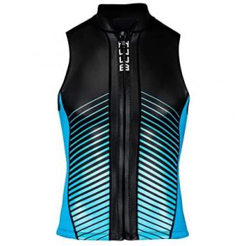 Chaqueta de Neopreno Sin Mangas Huub Aluna Negra y Azul