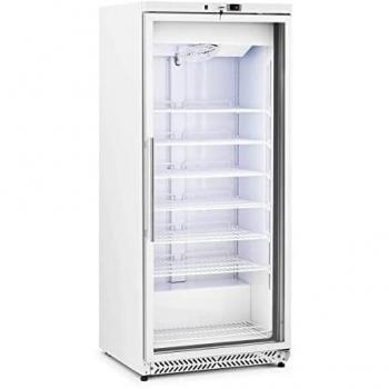 Congelador Royal Catering RCLK-F590GB - 580 L - Puerta de vidrio de doble pared - Negro - Refrigerante R290 - Potencia: 492 W - Temperatura: entre -18 y -16 °C