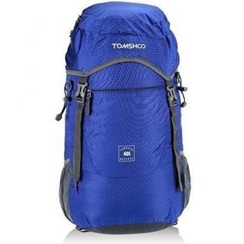 TOMSHOO 40L Mochila Plegable Impermeable Bolsa Ultra Ligero de Nylon para Viajar Trekking Al Aire Libre