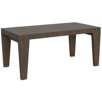 Mesa extensible Spimbo de madera oscura 90x180/440 cm, capacidad de 6 a 20 personas
