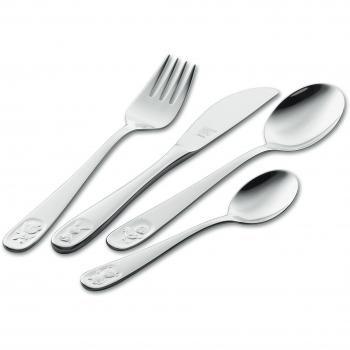 ZWILLING Juego de cubiertos para niños, 4 piezas, Para niños a partir de 3 años, 18/10 Acero inoxidable, Bino