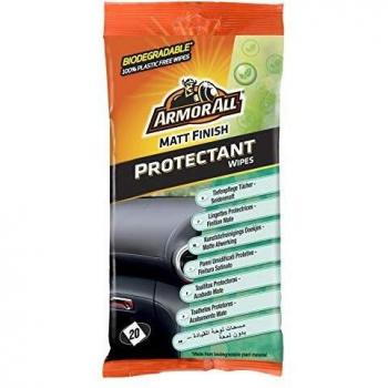 Armor All® - Toallitas para salpicaderos acabado mate para el cuidado de tu coche - Limpia, matiza y protege rápido en un paso - 20 unidades