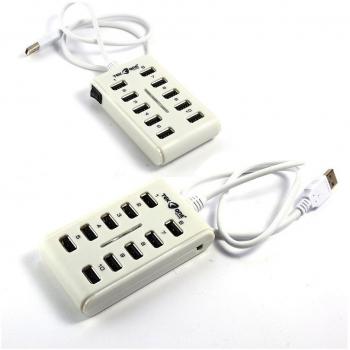 Multipresa Alargador Hub 10 Puertos USB 2.0