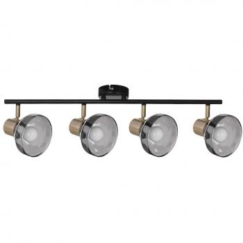 Lámpara de Techo Activejet AJE-LISA 4P Negro Oro Metal 40 W 230 V