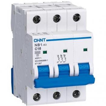 Interruptor Automático Chint NXB-63-3-16C 3P 16A 6KA