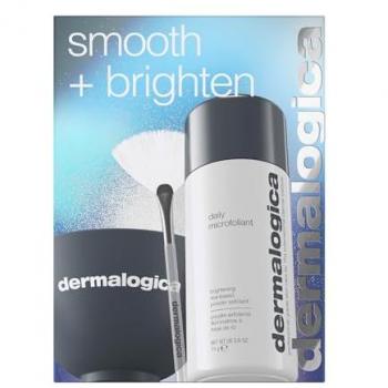 Dermalogica Daily Microfoliant Smooth & Brighten Skincare Set with Mixing Bowl and Fan Brush