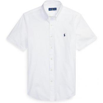 Polo Ralph Lauren Men's Custom Fit Short Sleeve White Poplin Shirt
