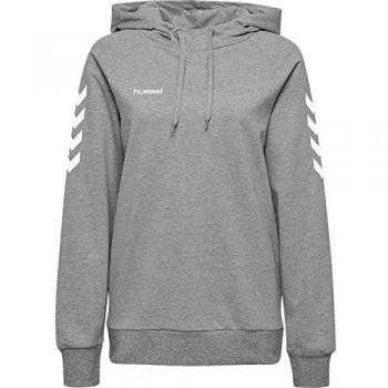 Sudadera con Capucha Hummel hmlGO Cotton para Mujer, Gris, Talla Small